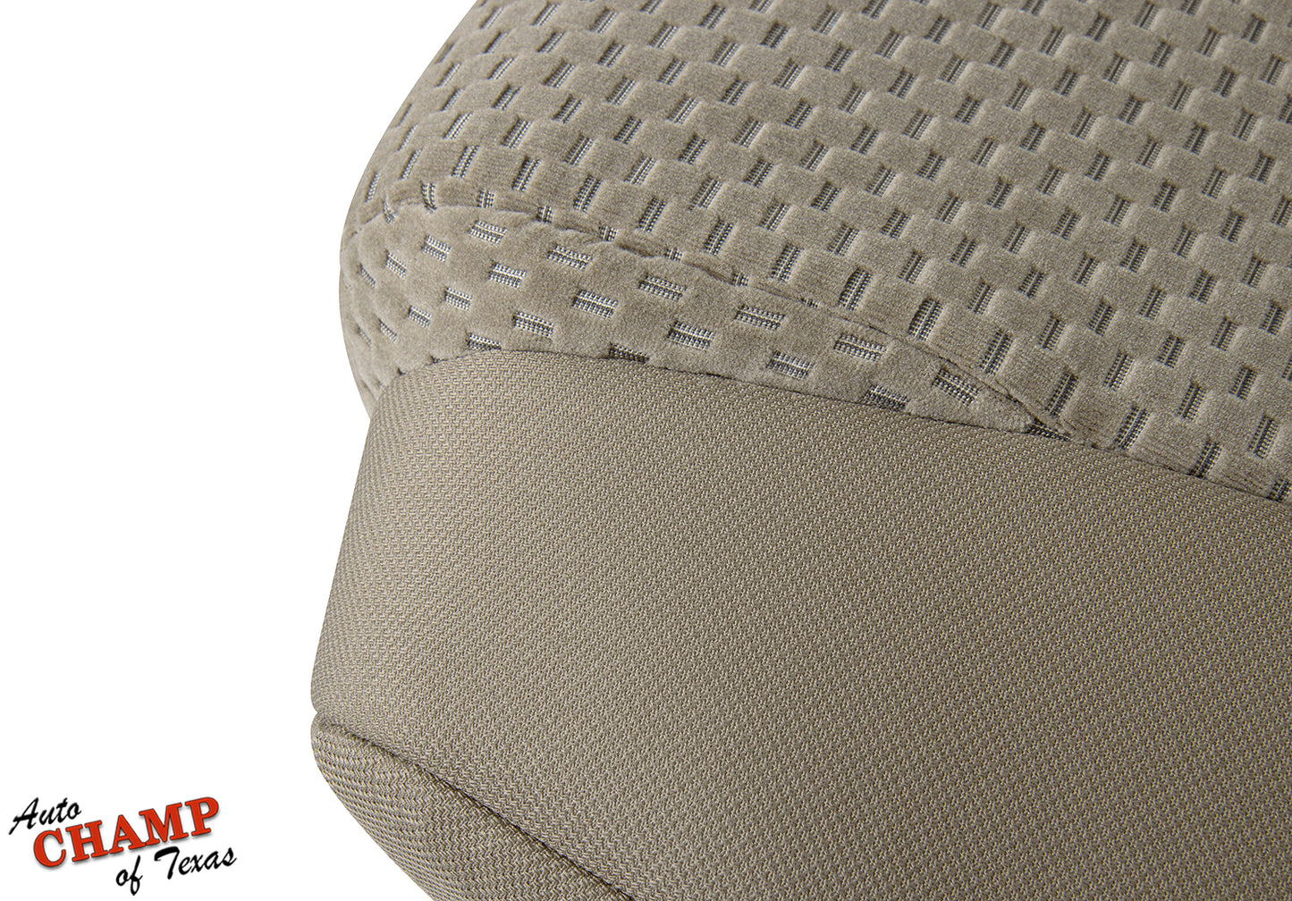 2007 2013 toyota tundra bottom cloth seat cover tan stitch detail