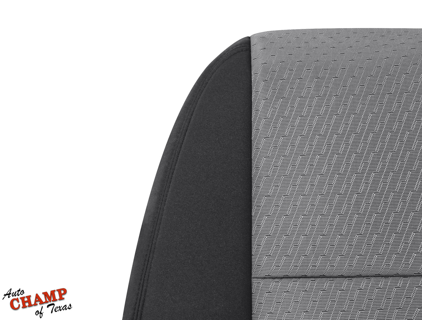 2007 2014 chevy silverado cloth seat cover driver side black gray lean back