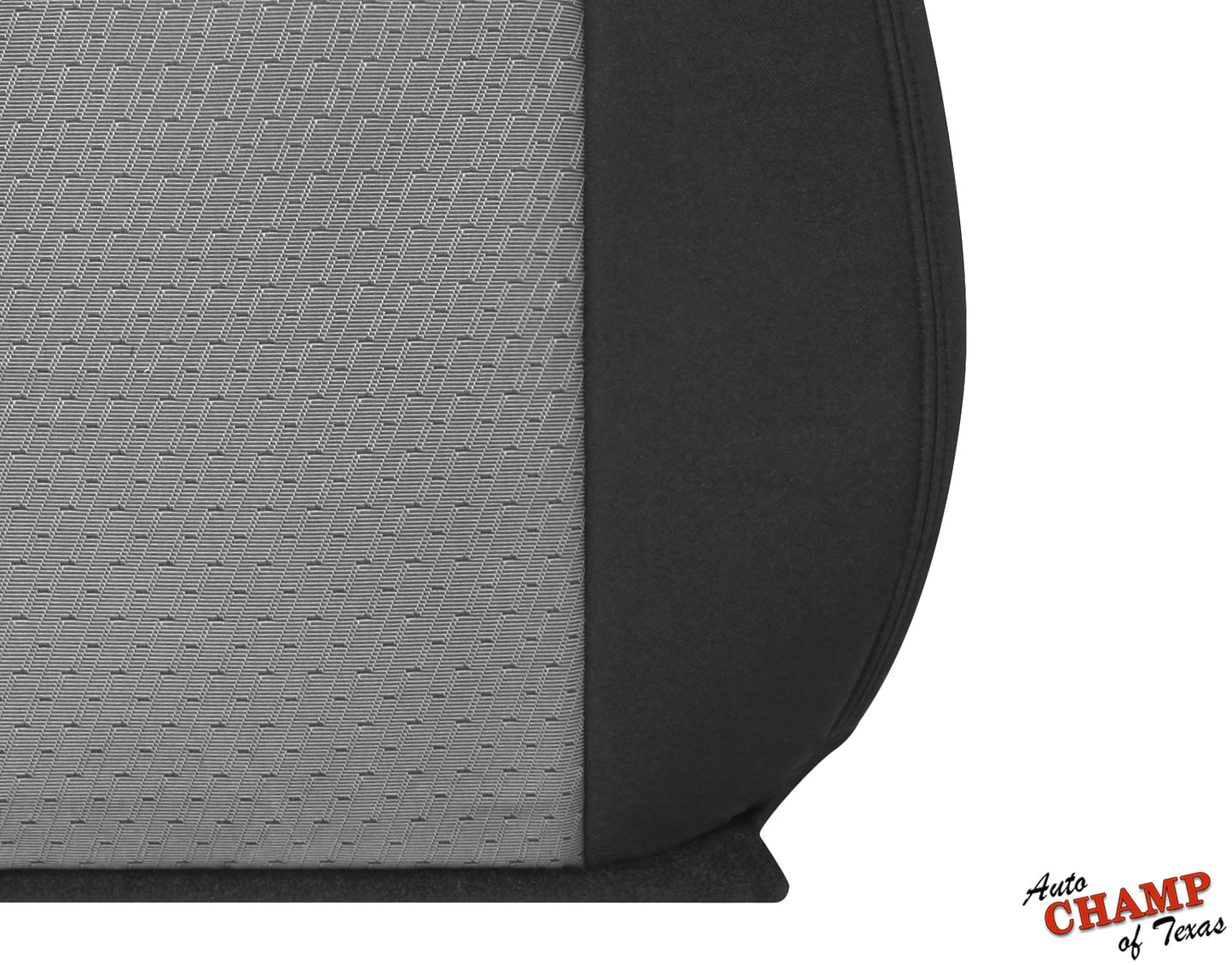 chevy silverado 2007 2014 driver lean back seat cover black gray cloth