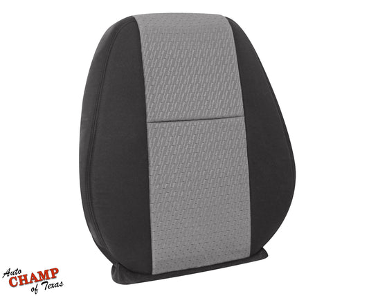 2007 2014 gmc sierra passenger seat cover black gray cloth
