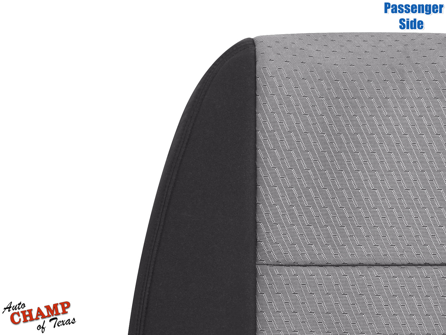 2007 2014 gmc sierra passenger seat back cover gray black cloth