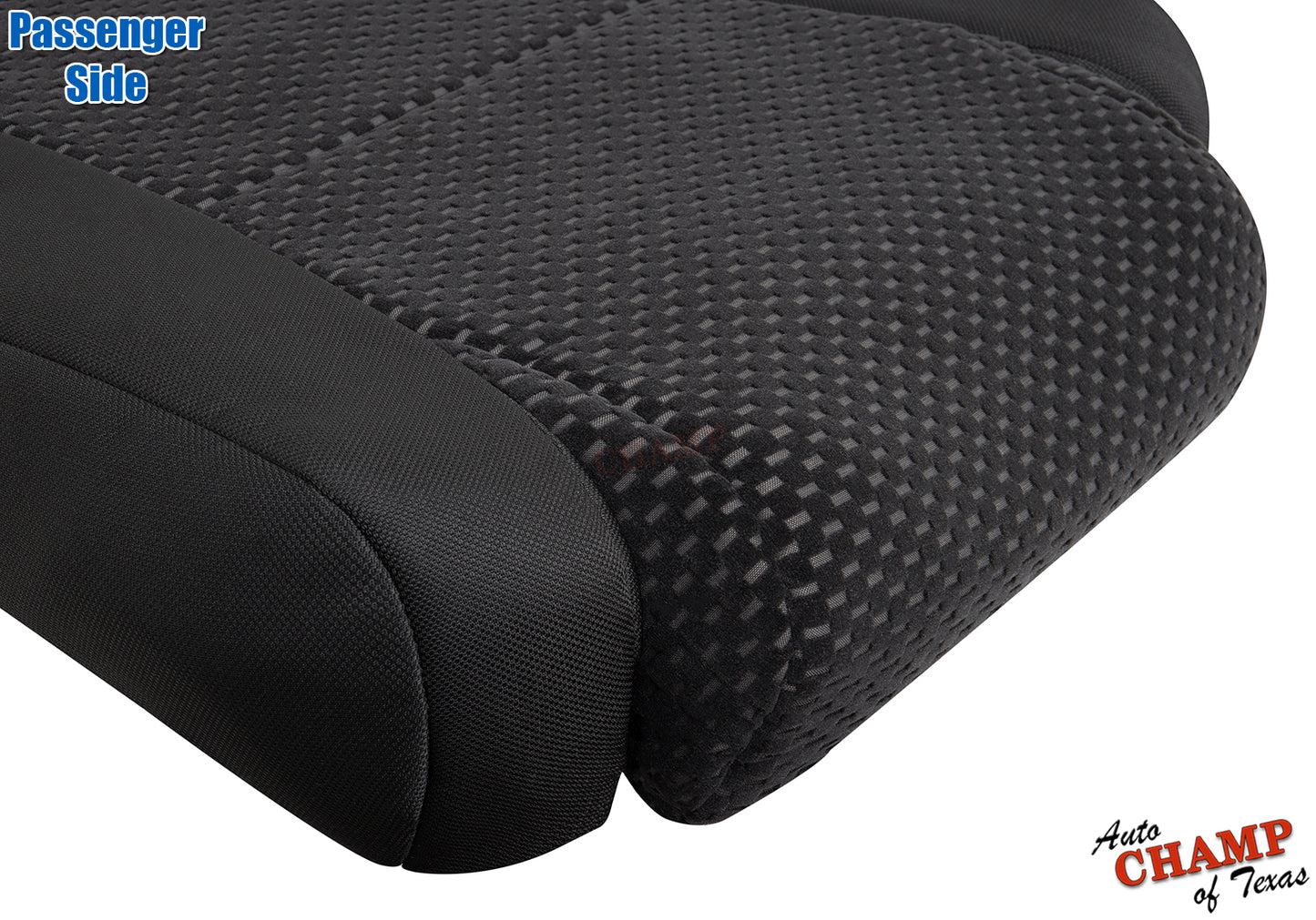 2007 toyota tundra passenger bottom seat cover black cloth factory style fit