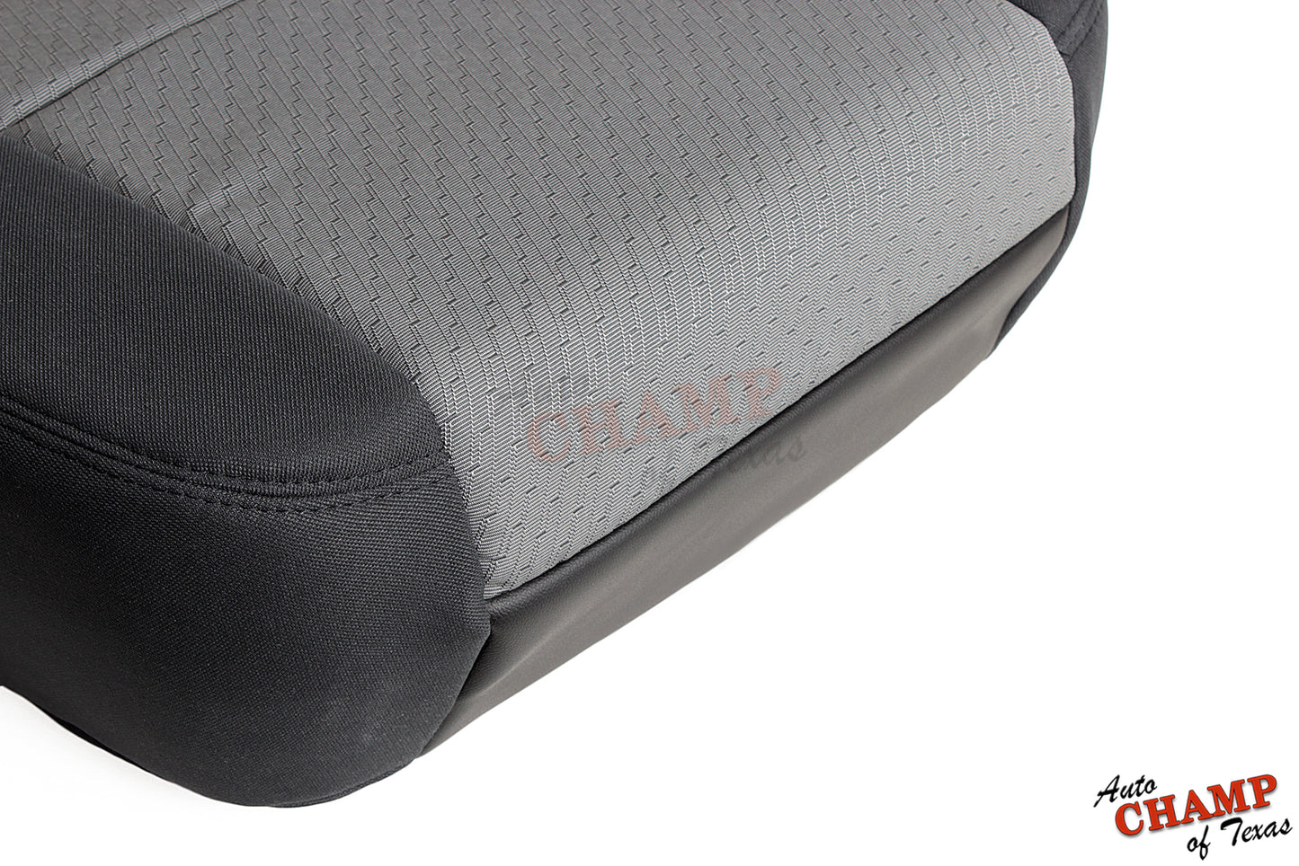 2007 2008 2009 gmc sierra driver seat bottom cover gray cloth black trim