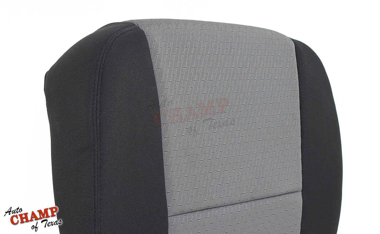 2007 2008 2009 gmc sierra driver seat backrest cover gray cloth black trim
