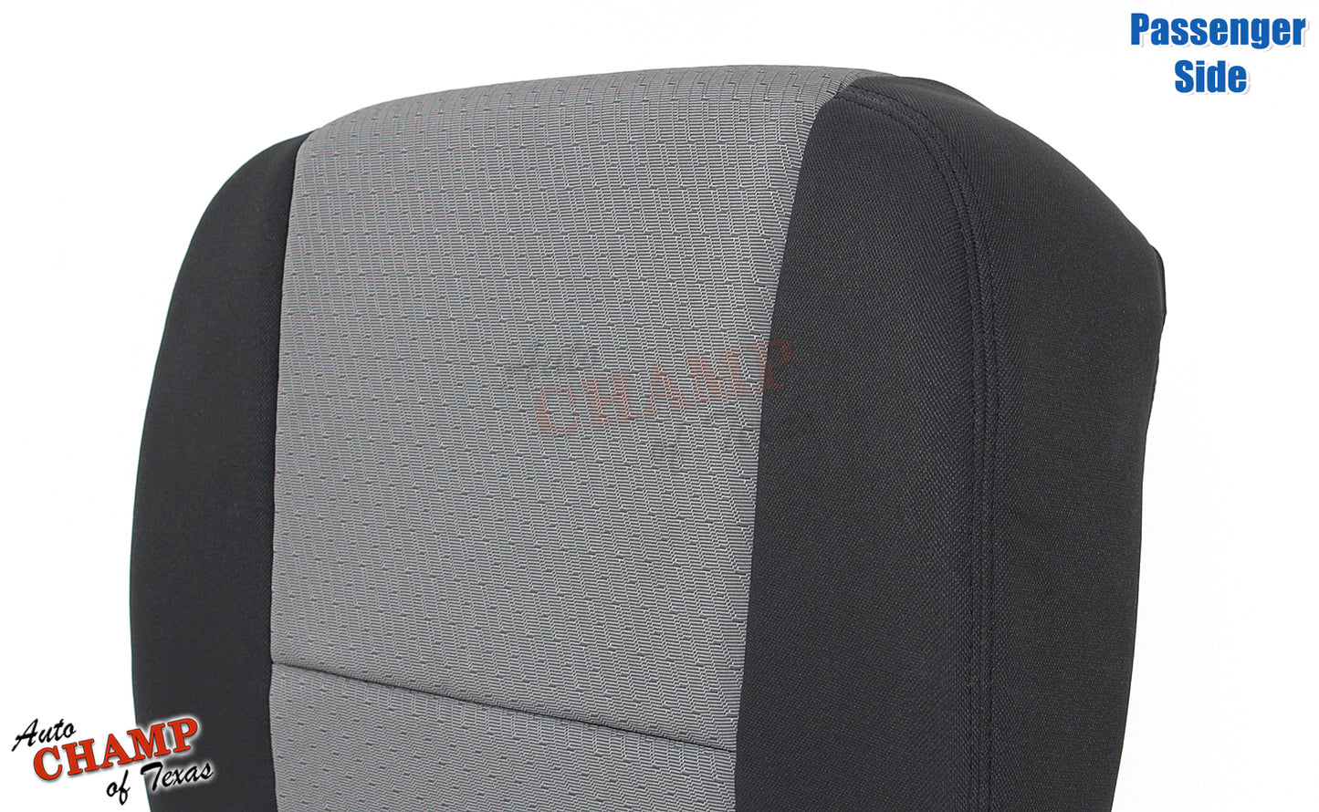 2007 2009 gmc sierra passenger seat cover gray cloth black sides