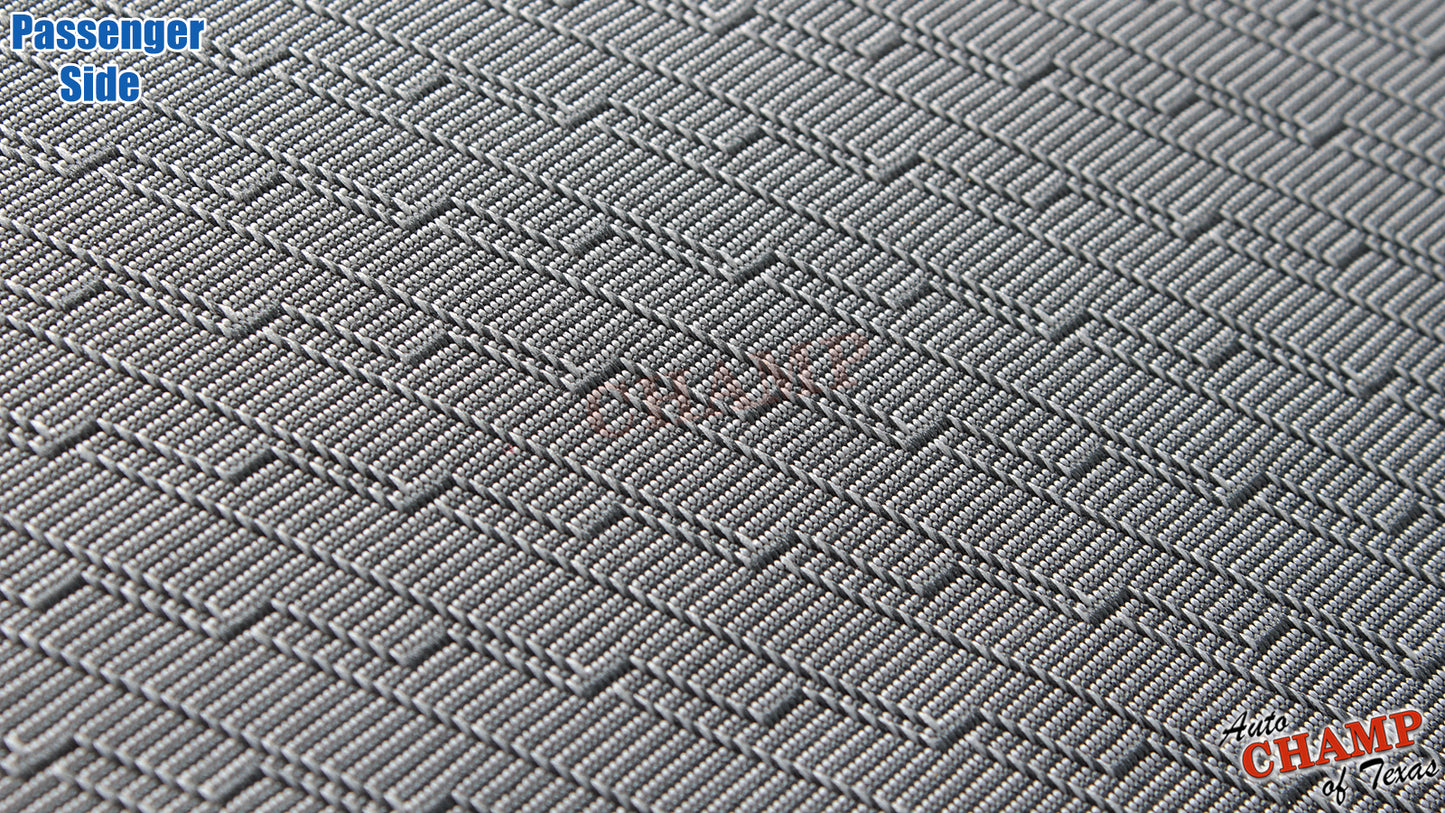 2007 2009 gmc sierra passenger seat cover gray cloth texture closeup