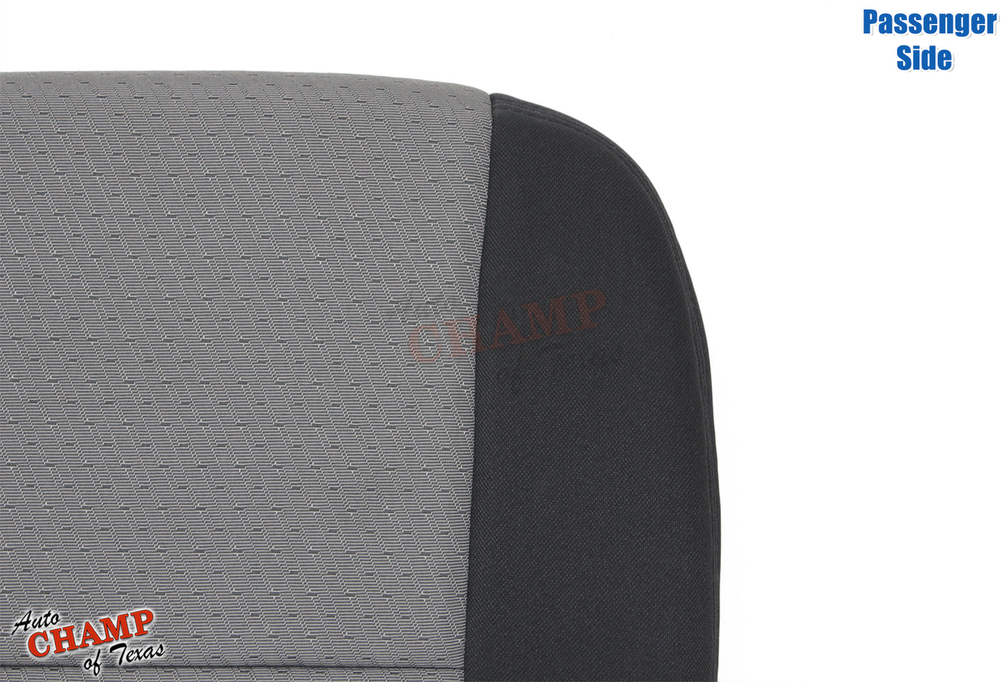 2007 2009 gmc sierra seat cover passenger backrest gray black cloth replacement