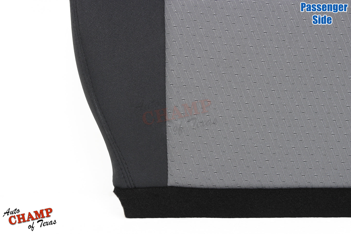 2007 2009 gmc sierra seat cover passenger bottom gray black cloth upholstery
