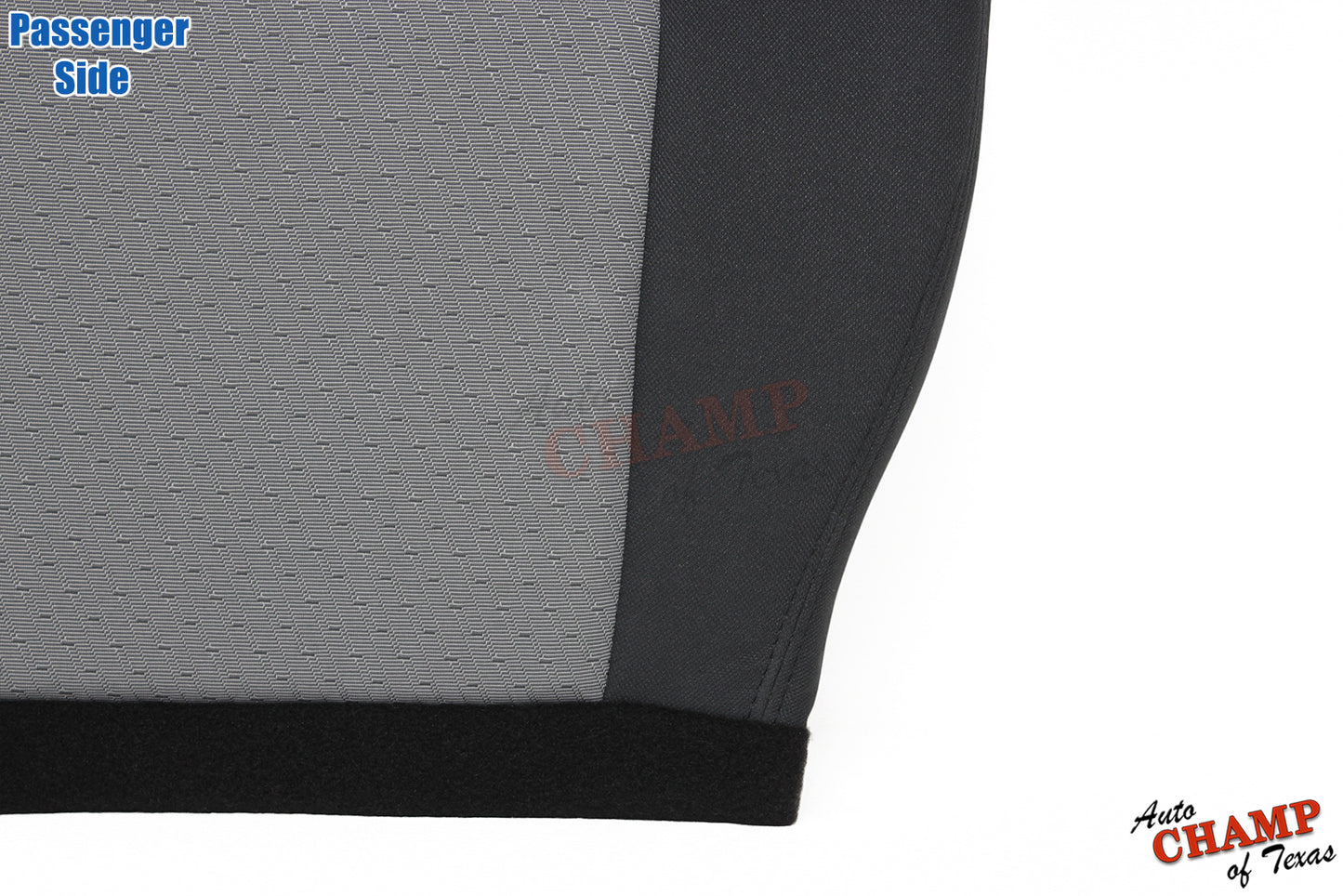 2007 2009 gmc sierra seat cover passenger bottom gray black cloth oem replacement