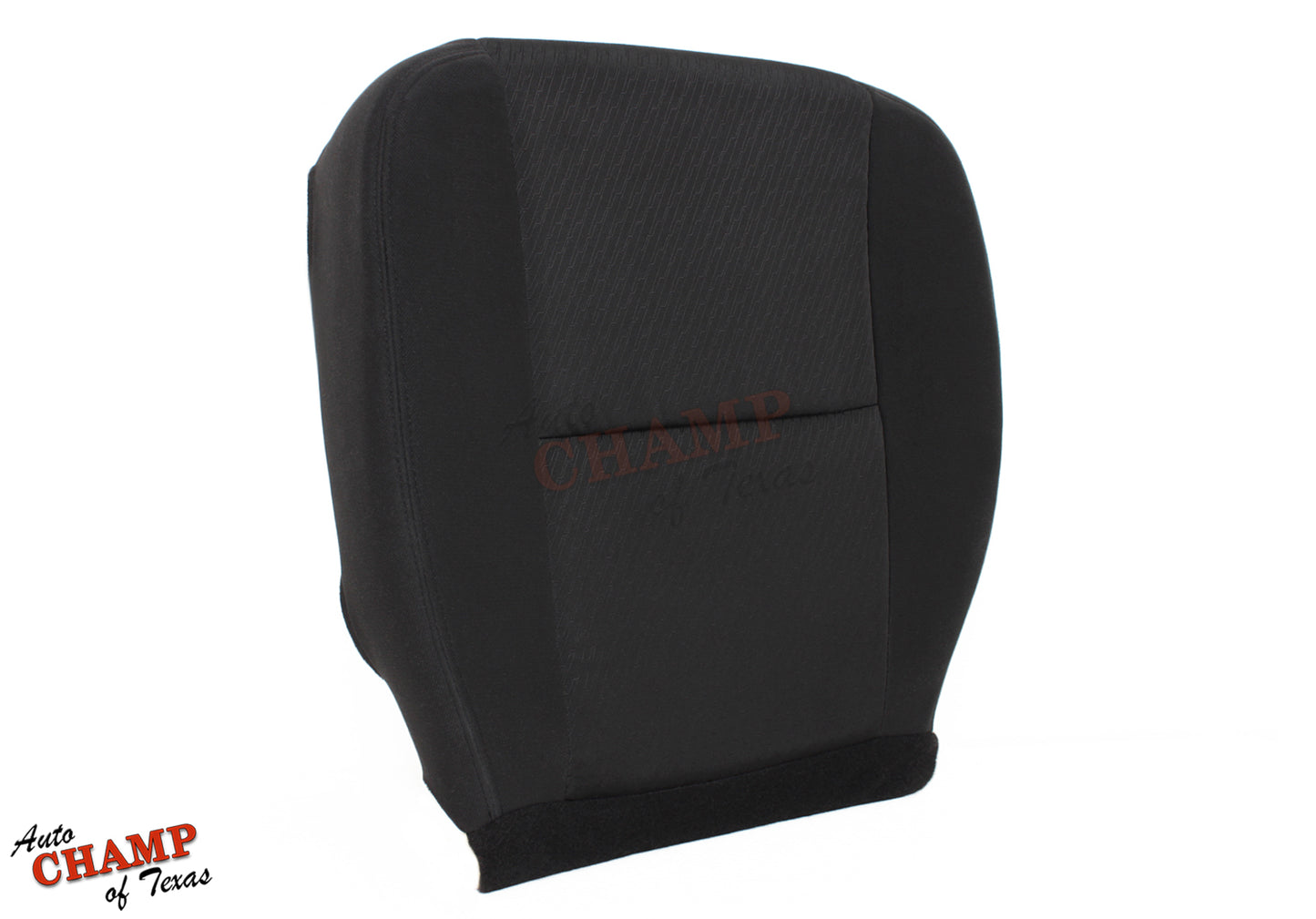 2007 2014 chevy silverado z71 passenger backrest seat cover angle view black cloth