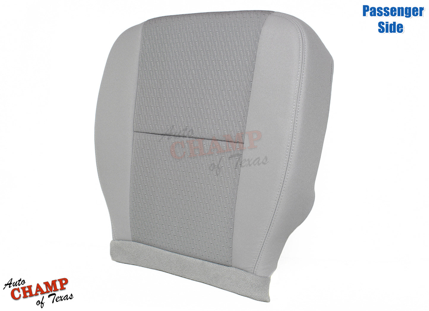 angled front view gray seat cover chevy tahoe cloth