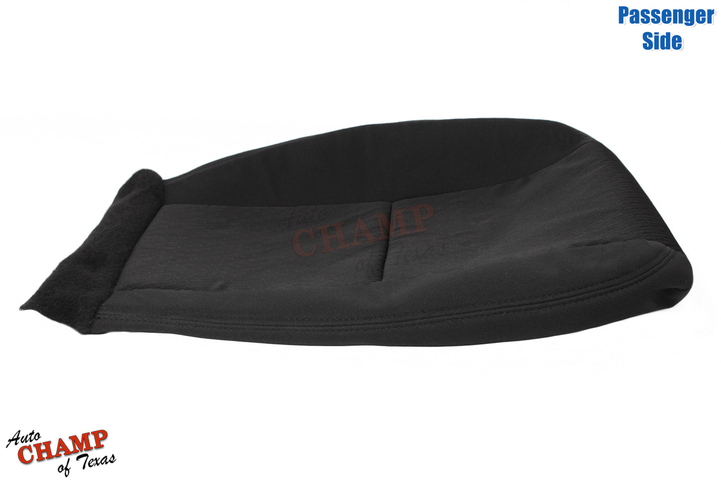 2007 2014 chevy silverado z71 passenger seat cover black cloth angled
