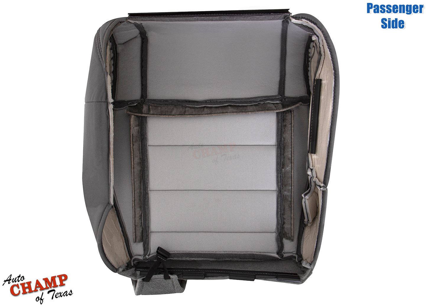 2008 jeep wrangler bottom cloth seat cover gray back view
