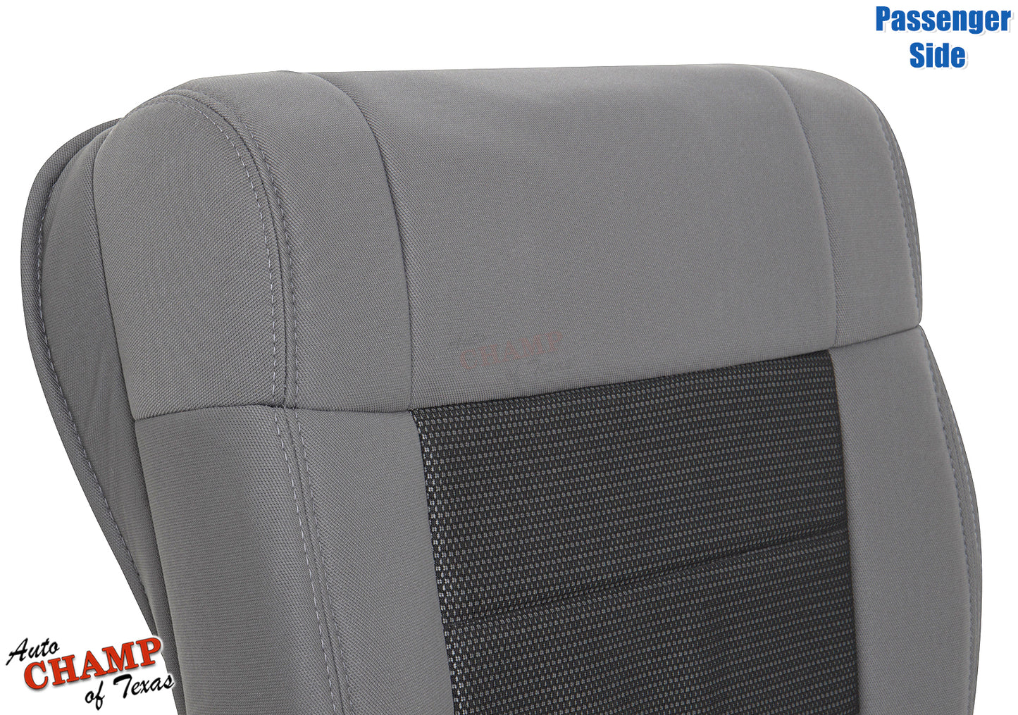 2008 jeep wrangler bottom cloth seat cover gray top stitching view