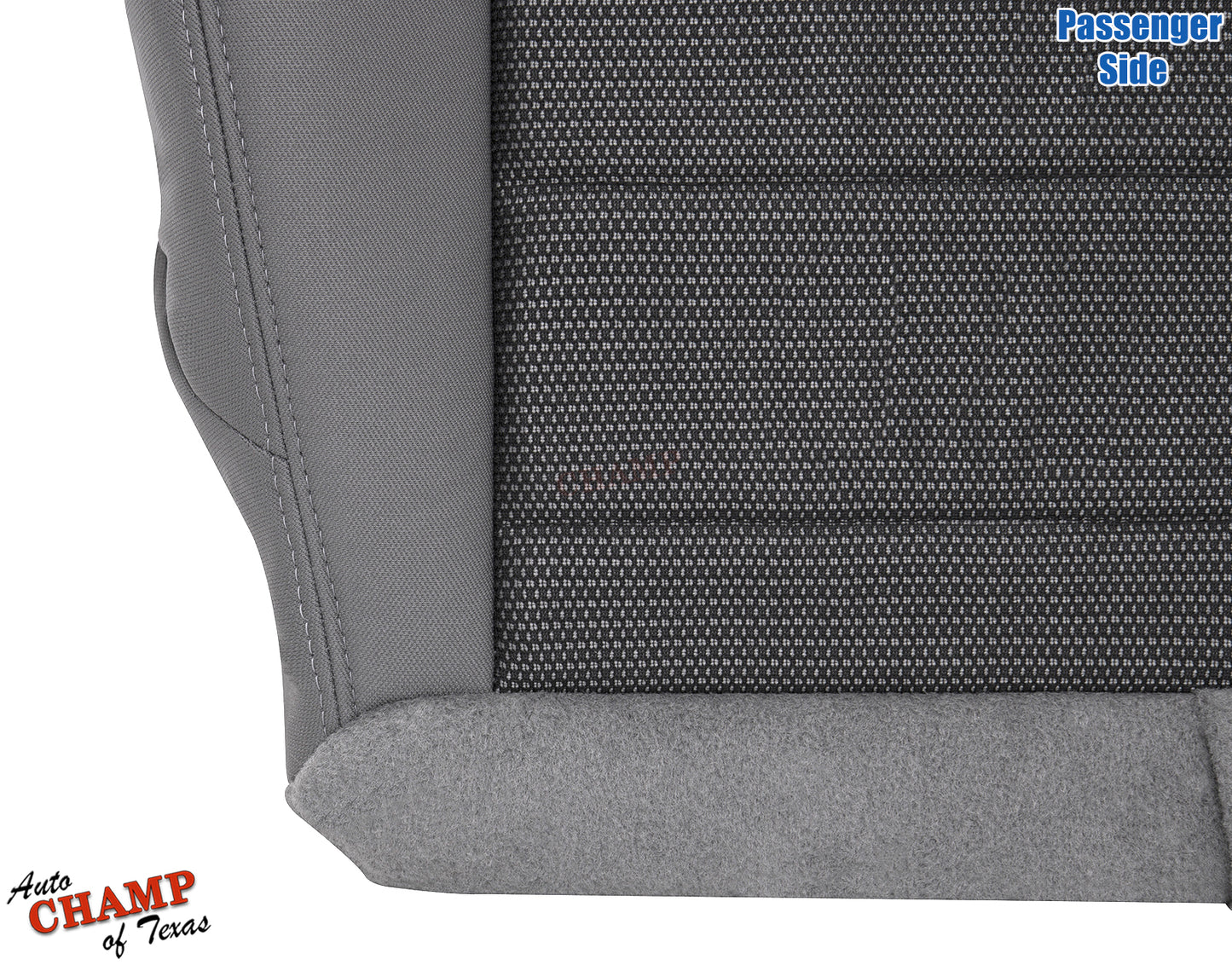 2008 jeep wrangler bottom cloth seat cover gray side profile view