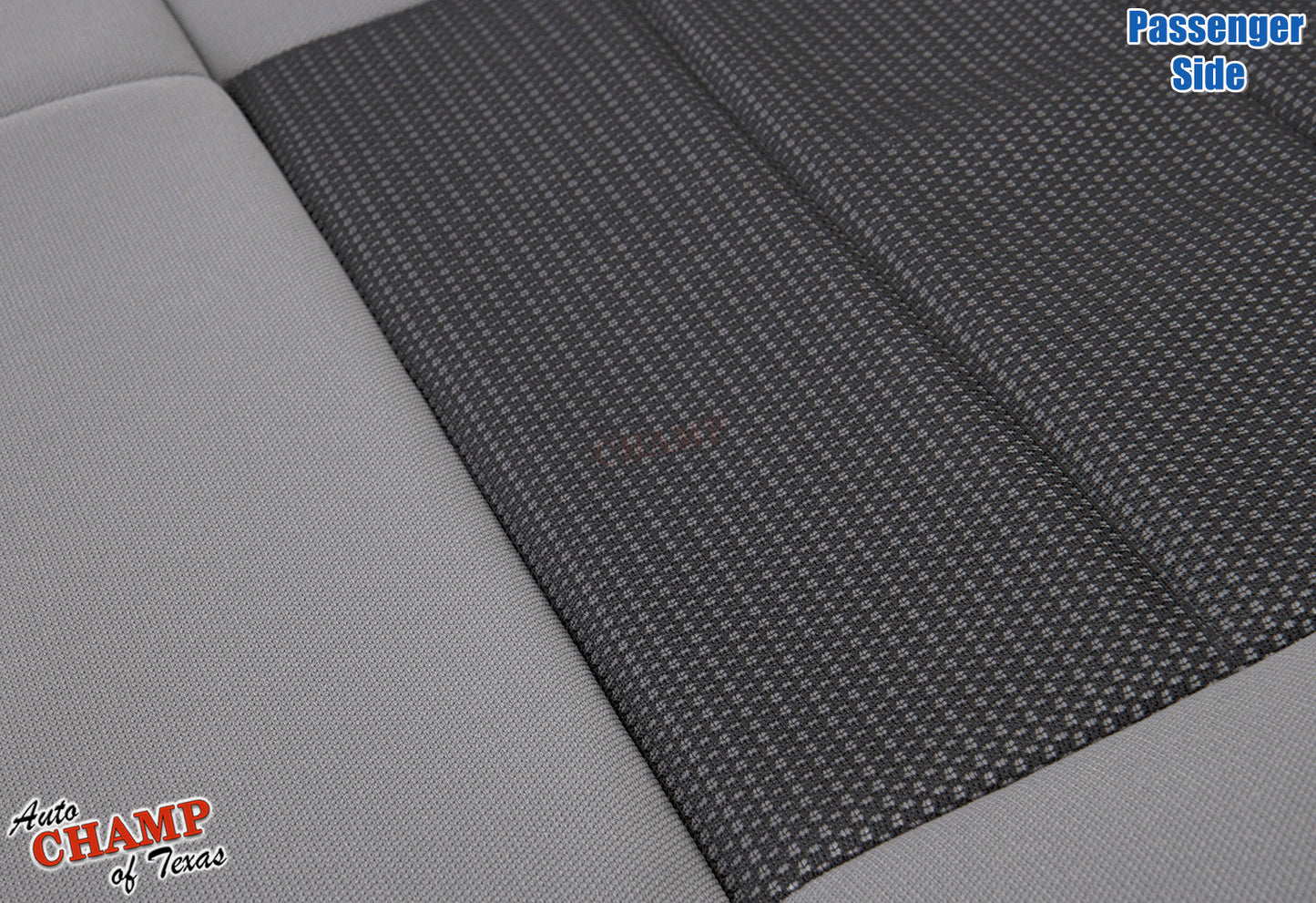 2008 jeep wrangler bottom cloth seat cover gray material closeup