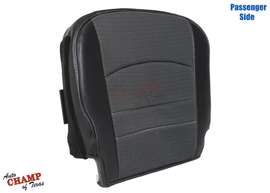 dodge ram 1500 passenger seat cover sport gray leather cloth 2009 2012