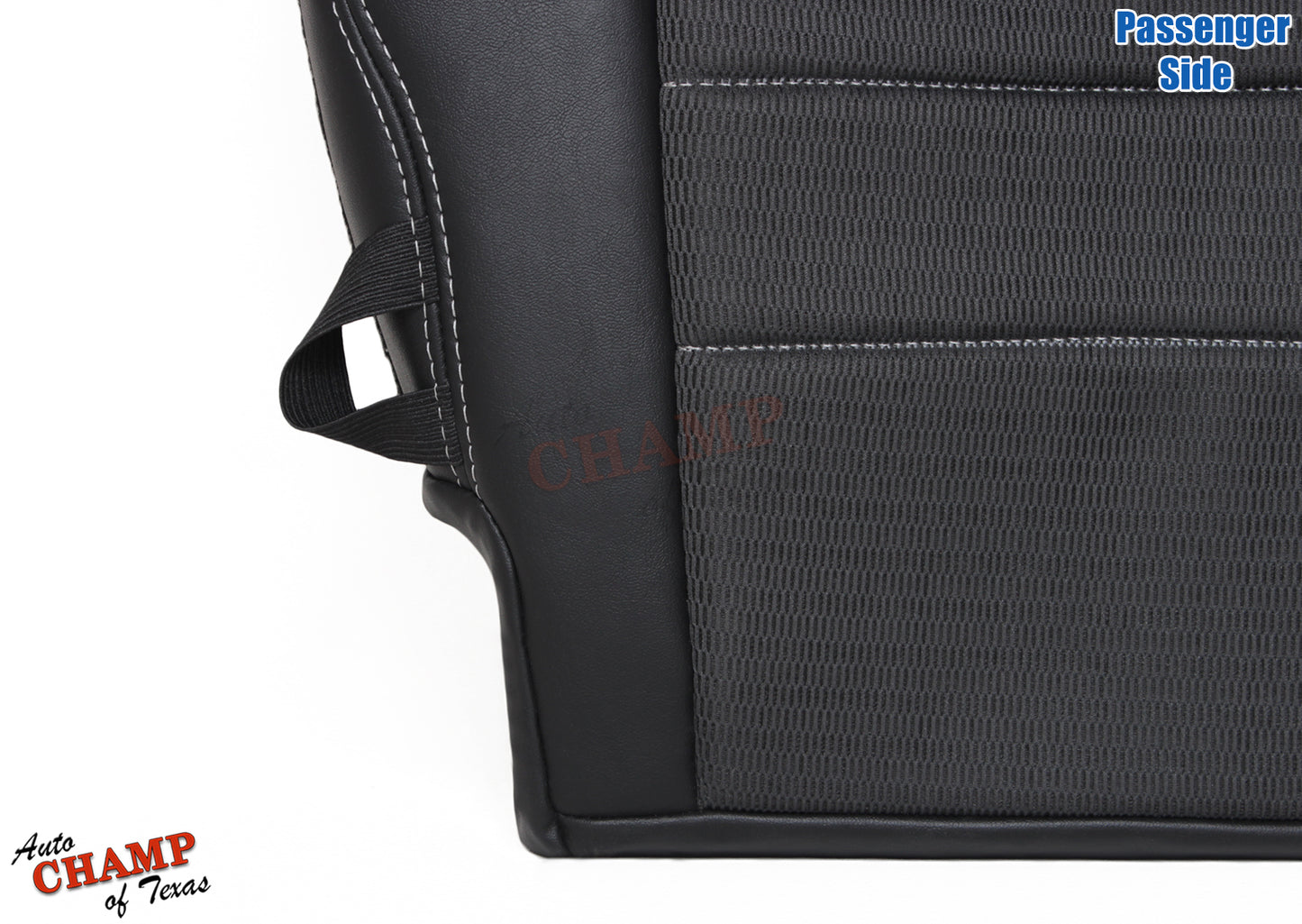 2009 2012 dodge ram sport seat cover passenger bottom gray cloth leather
