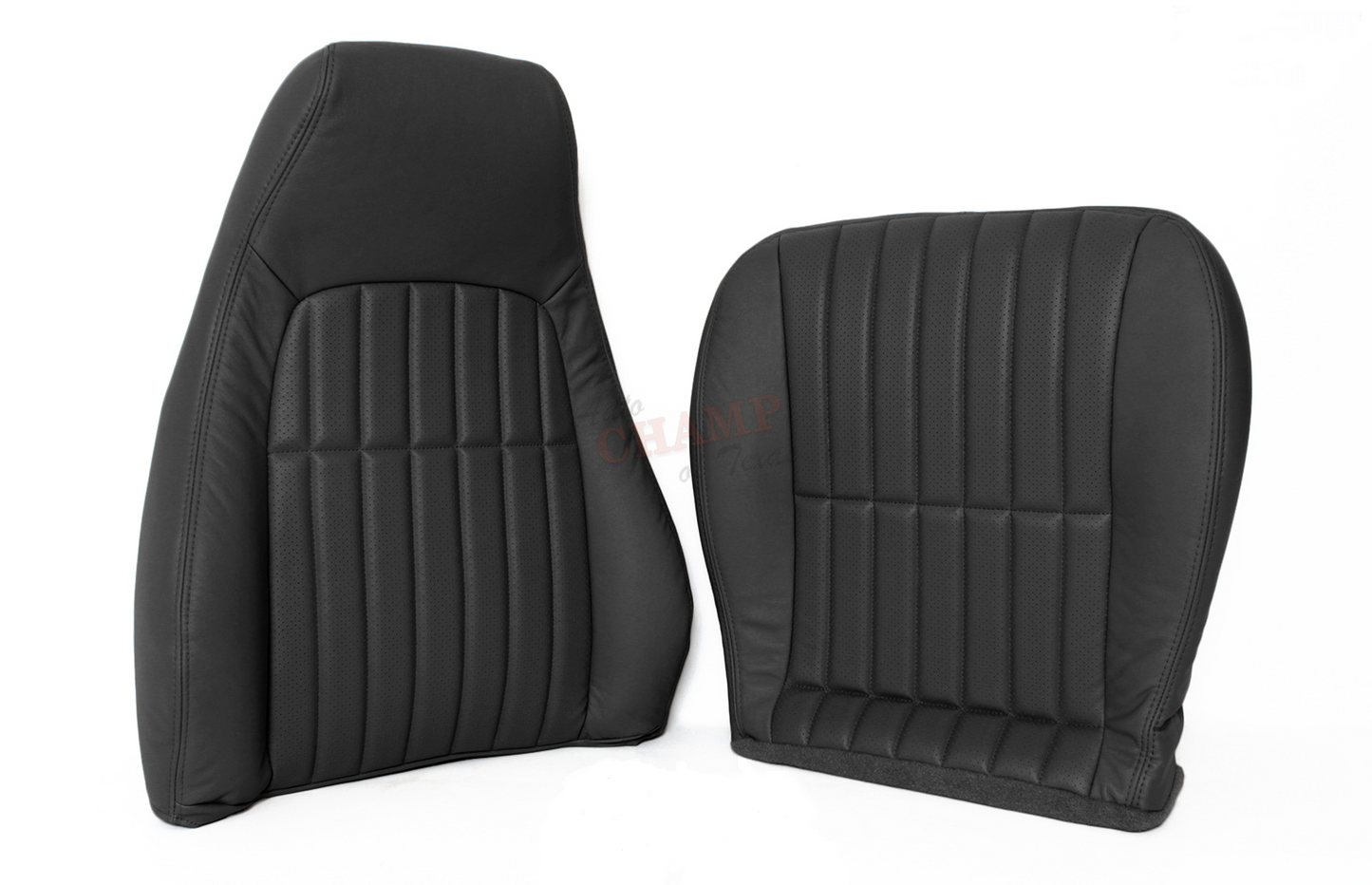 2000–2002 Chevy Camaro Passenger Side Complete Leather Seat Covers Black