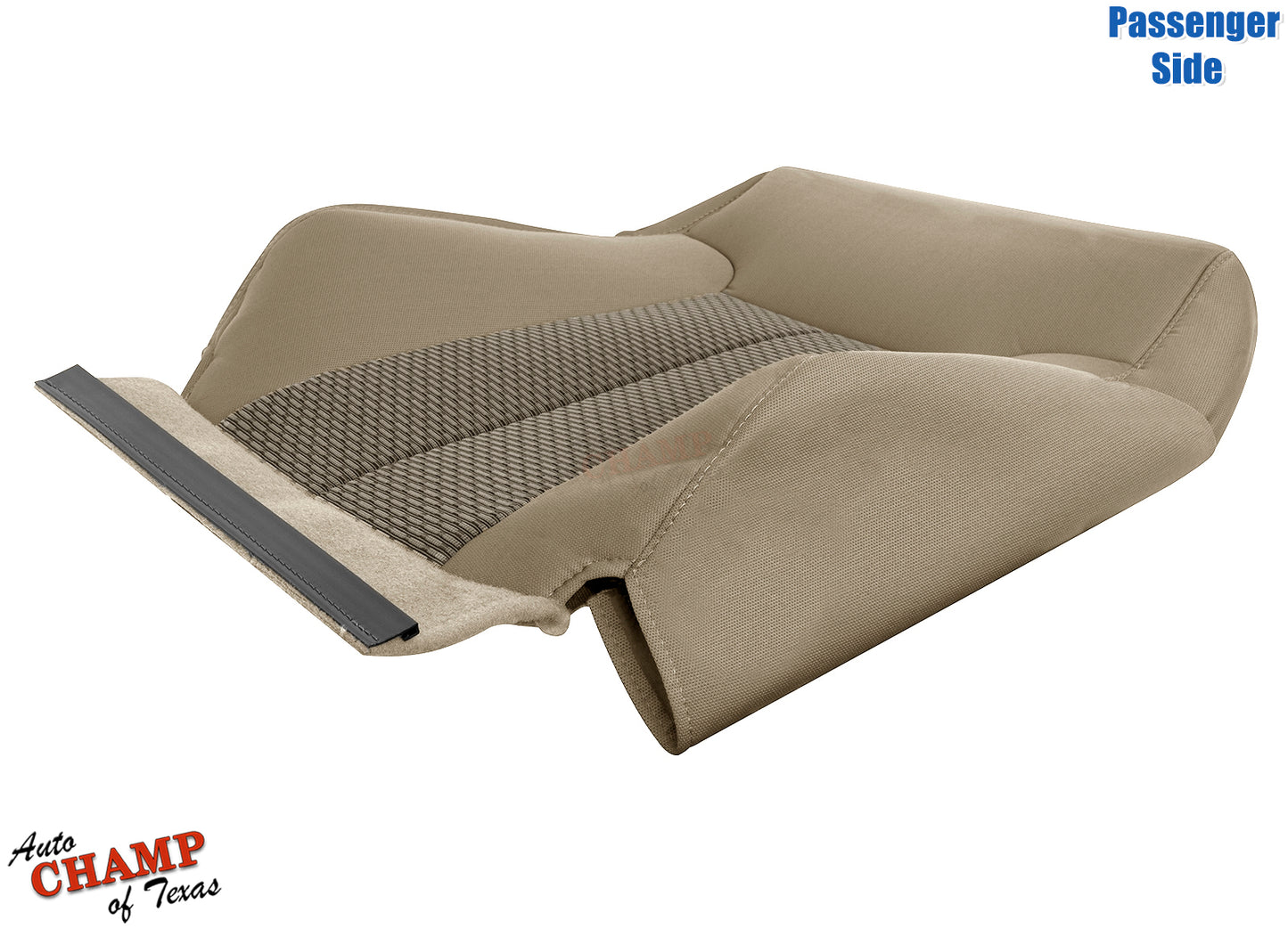 passenger seat cover tan cloth 2011 2016 ford f-250 bottom