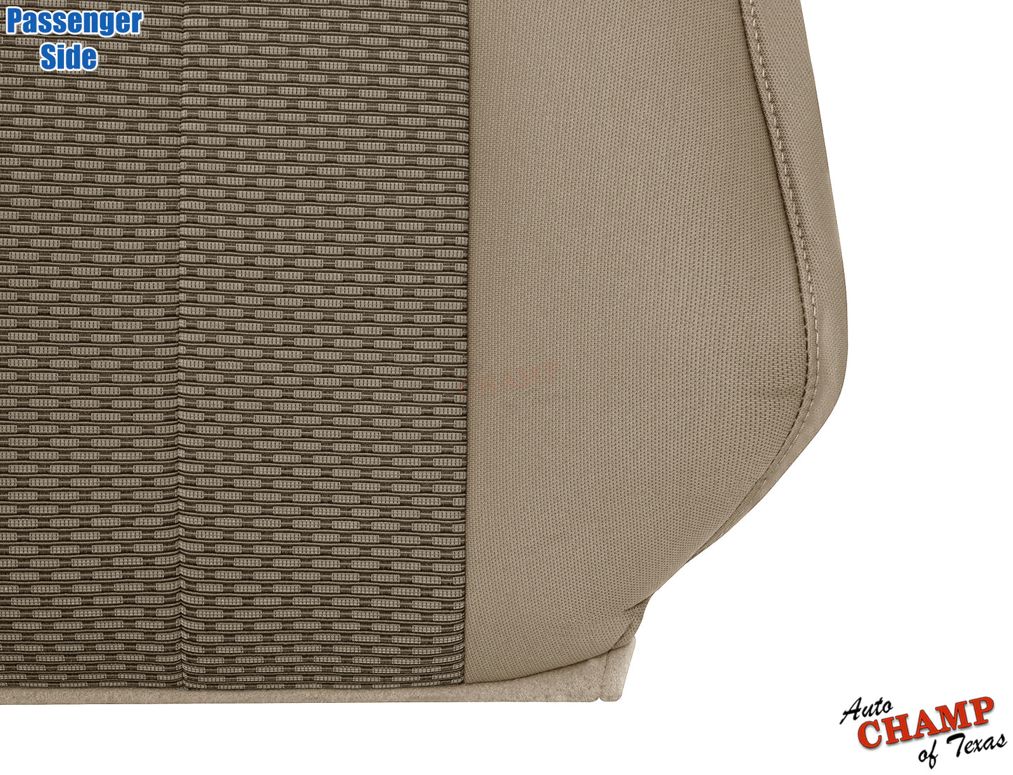 cloth passenger side bottom seat cover ford f-250 tan 2011 2016