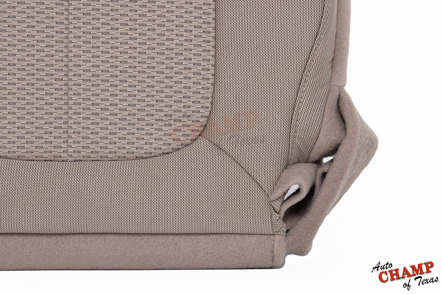 2011 2014 ford f150 stx tan cloth seat bottom corner detail