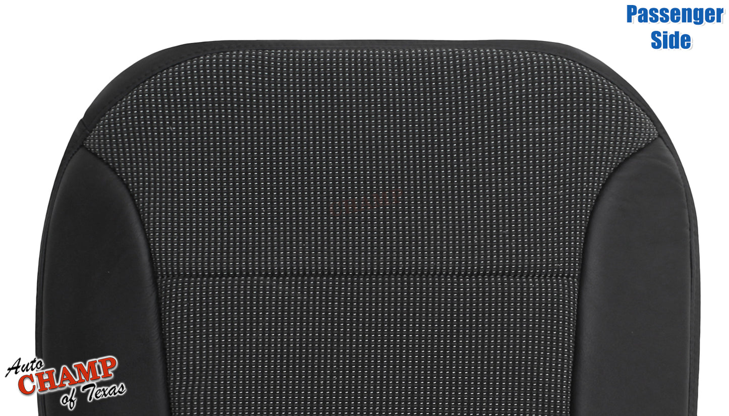 2013 2015 chevy malibu bottom seat cover black cloth leather side stitching