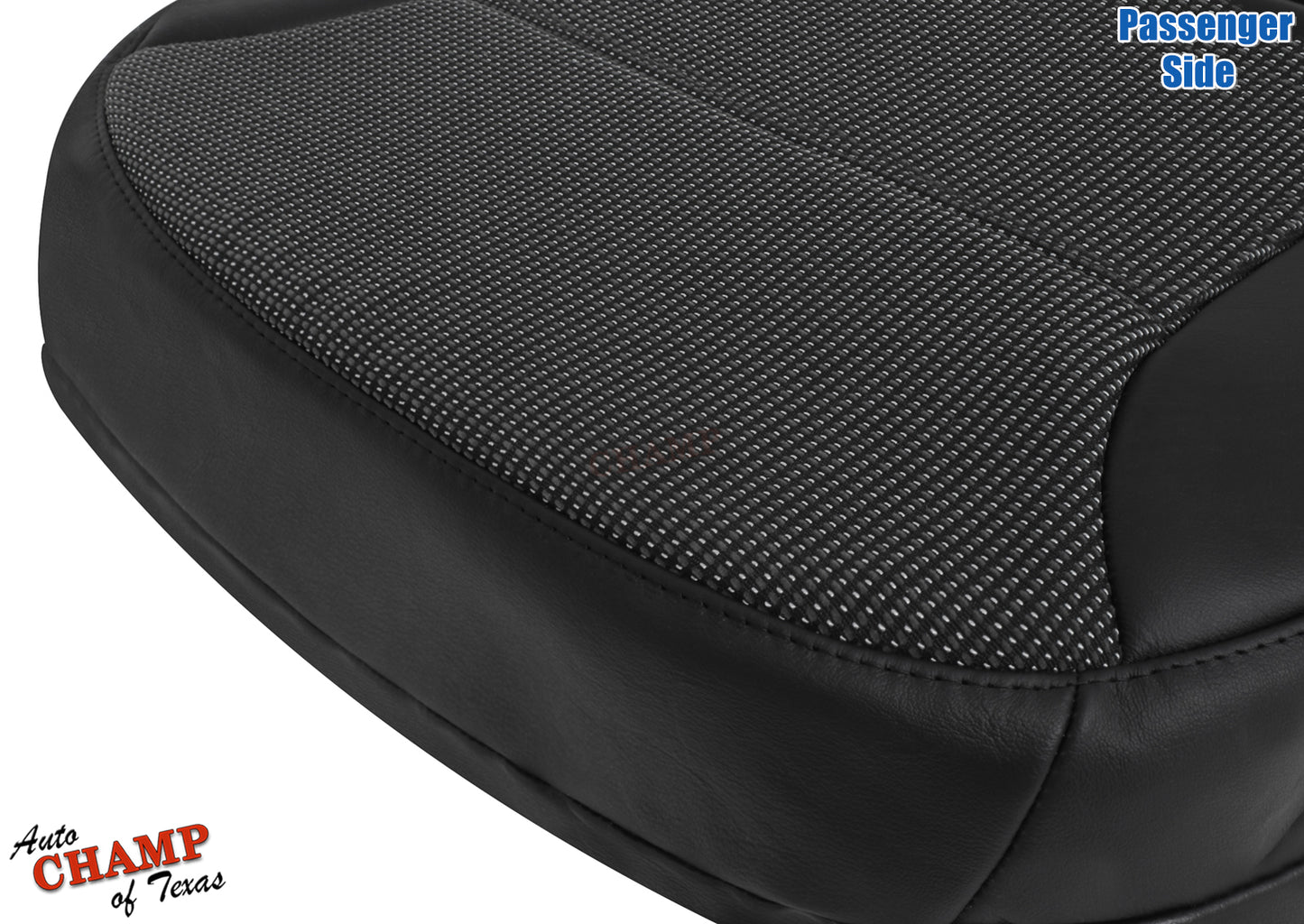 2013 2015 chevy malibu bottom seat cover black cloth leather edge closeup