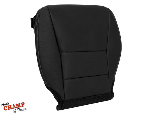 black perforated leather seat cover driver bottom oem style for honda accord