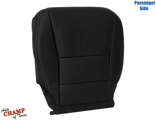 passenger side bottom seat cover black perforated leather accord replacement