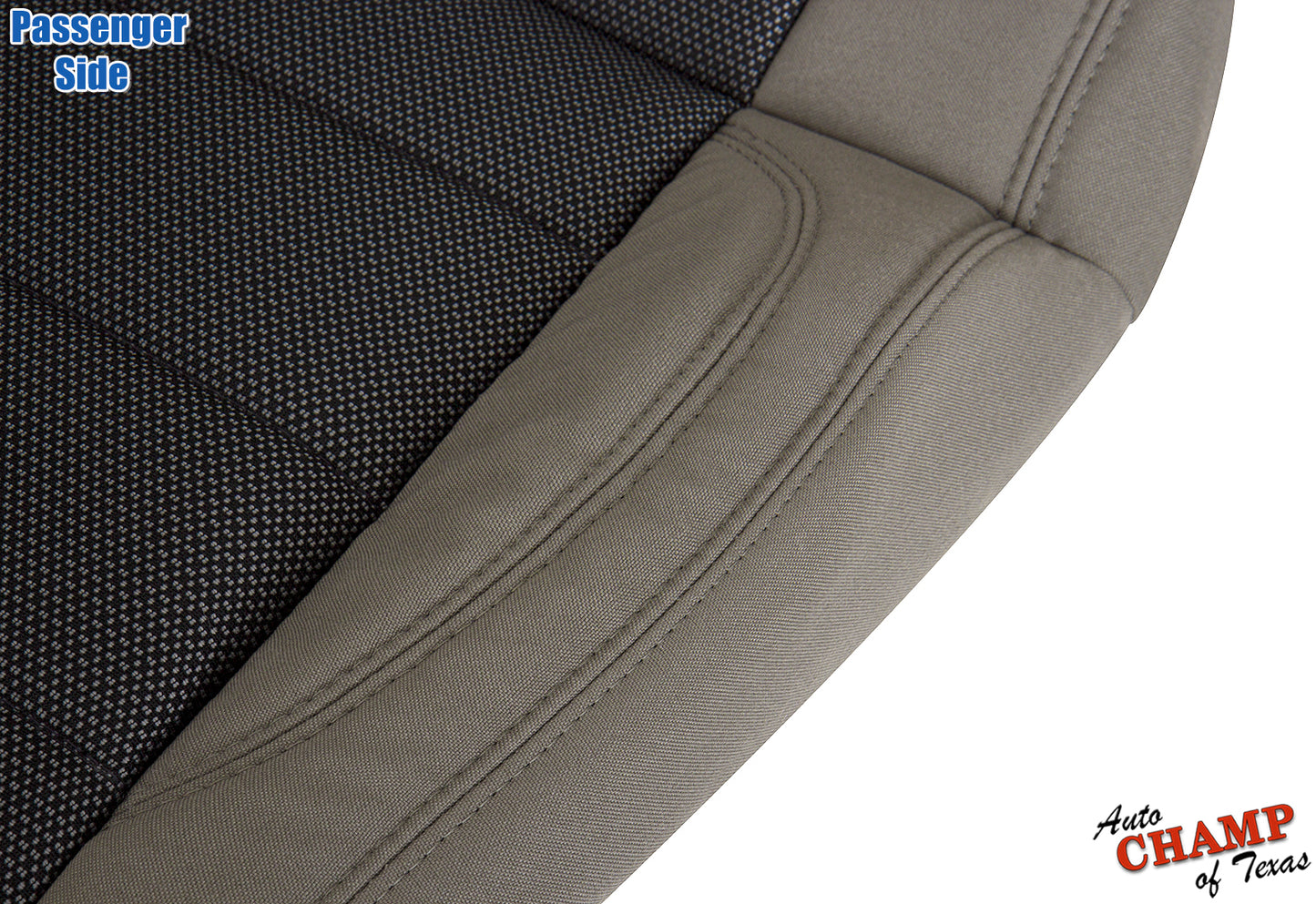 2007 jeep wrangler passenger bottom seat cover 2-tone khaki