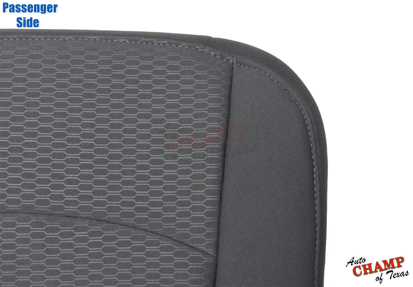 gray cloth passenger backrest seat cover 2013 2018 dodge ram 1500 2500 3500 auto champ of texas