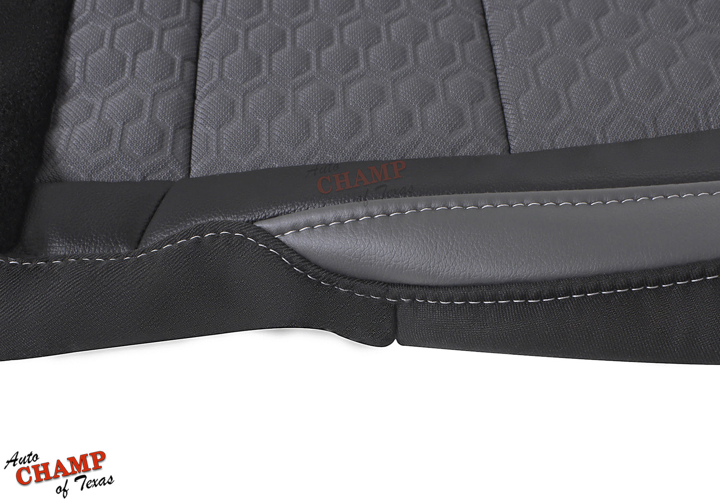 2015 2022 chevy colorado z71 driver seat cover stitching detail jet black gray