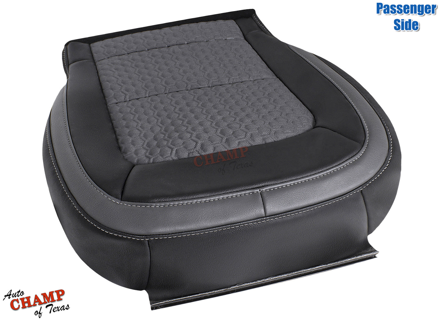 chevy colorado z71 passenger bottom cushion top down view 2015 2022 black gray