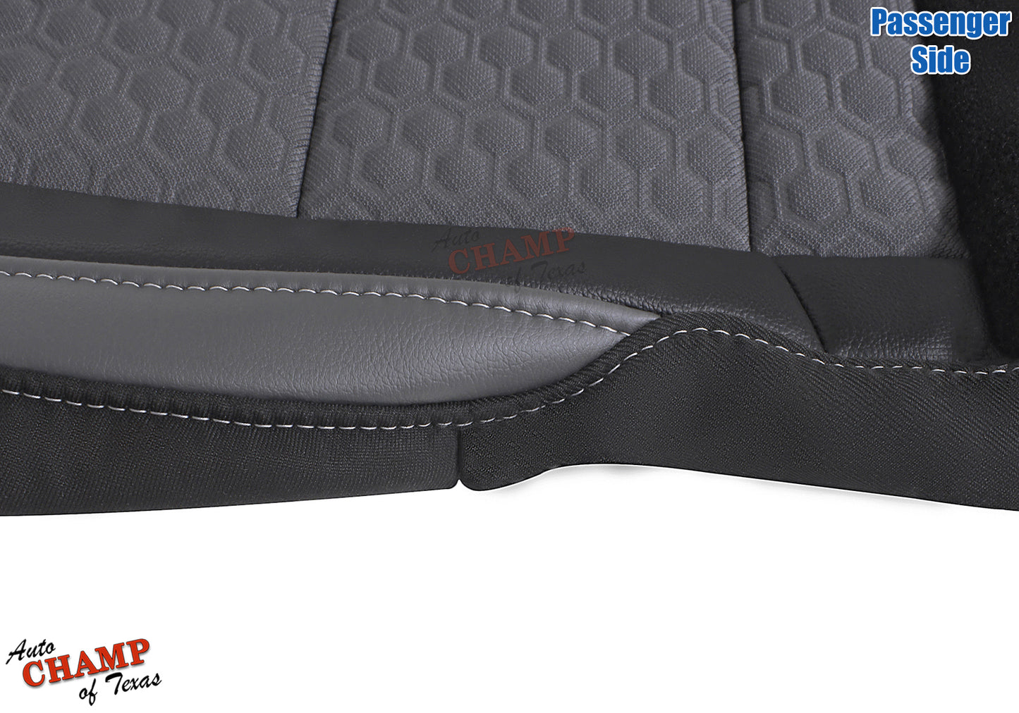 2015 2022 chevy colorado z71 passenger bottom cushion front view jet black dark gray
