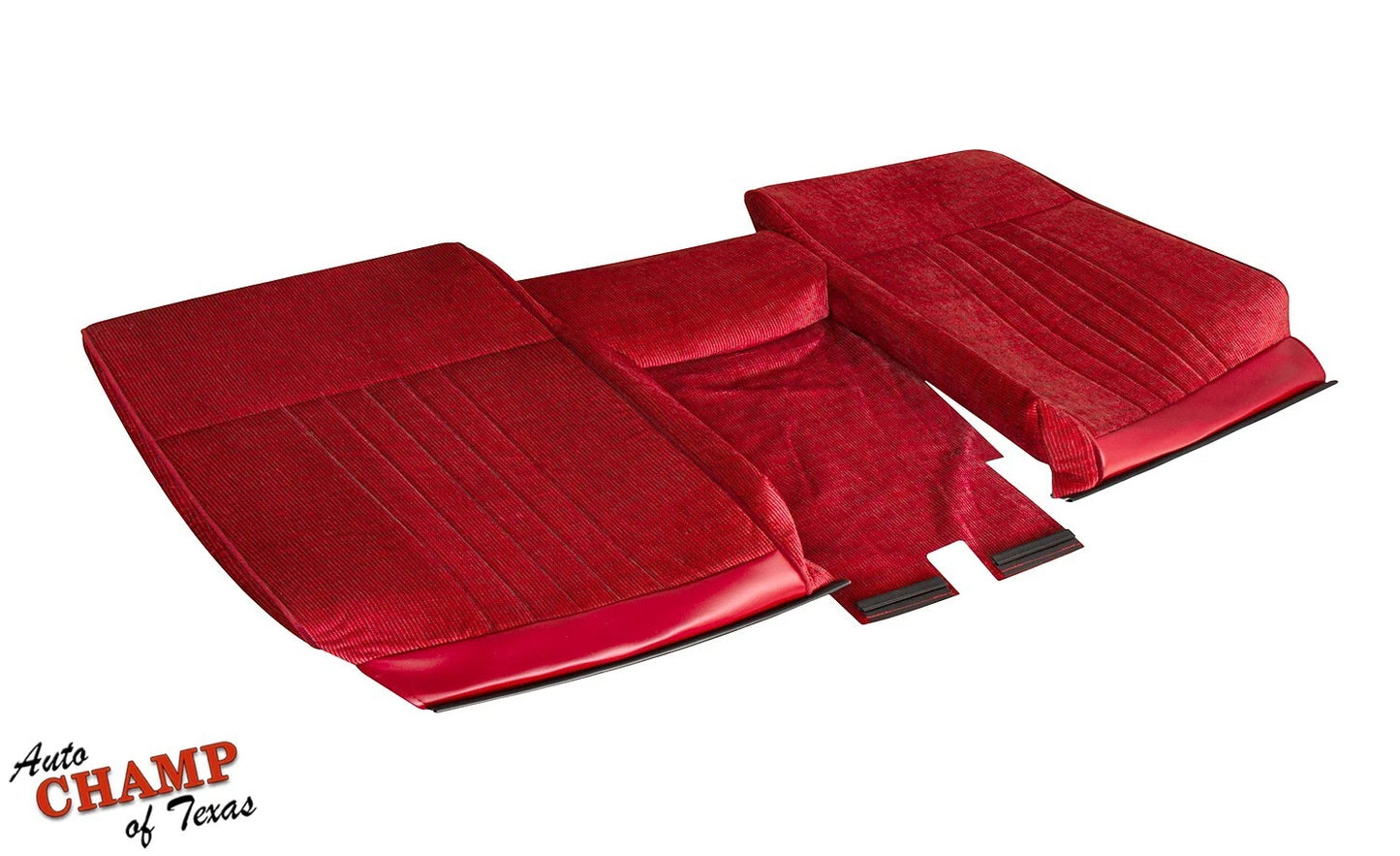 red cloth seat cover 1987 1991 bench lean back bottom
