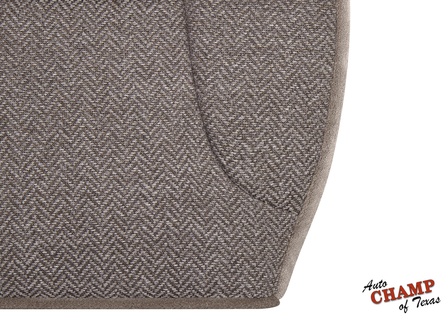 1992-1993 ford bronco xlt driver side bottom cloth seat cover tan corner view
