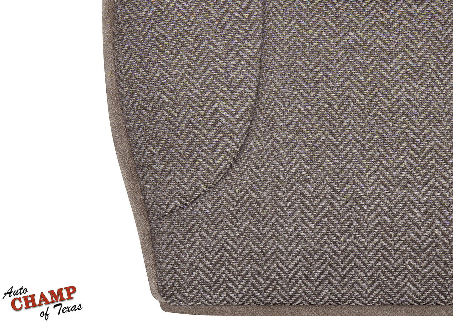 1992-1993 ford bronco xlt driver side bottom cloth seat cover tan close-up