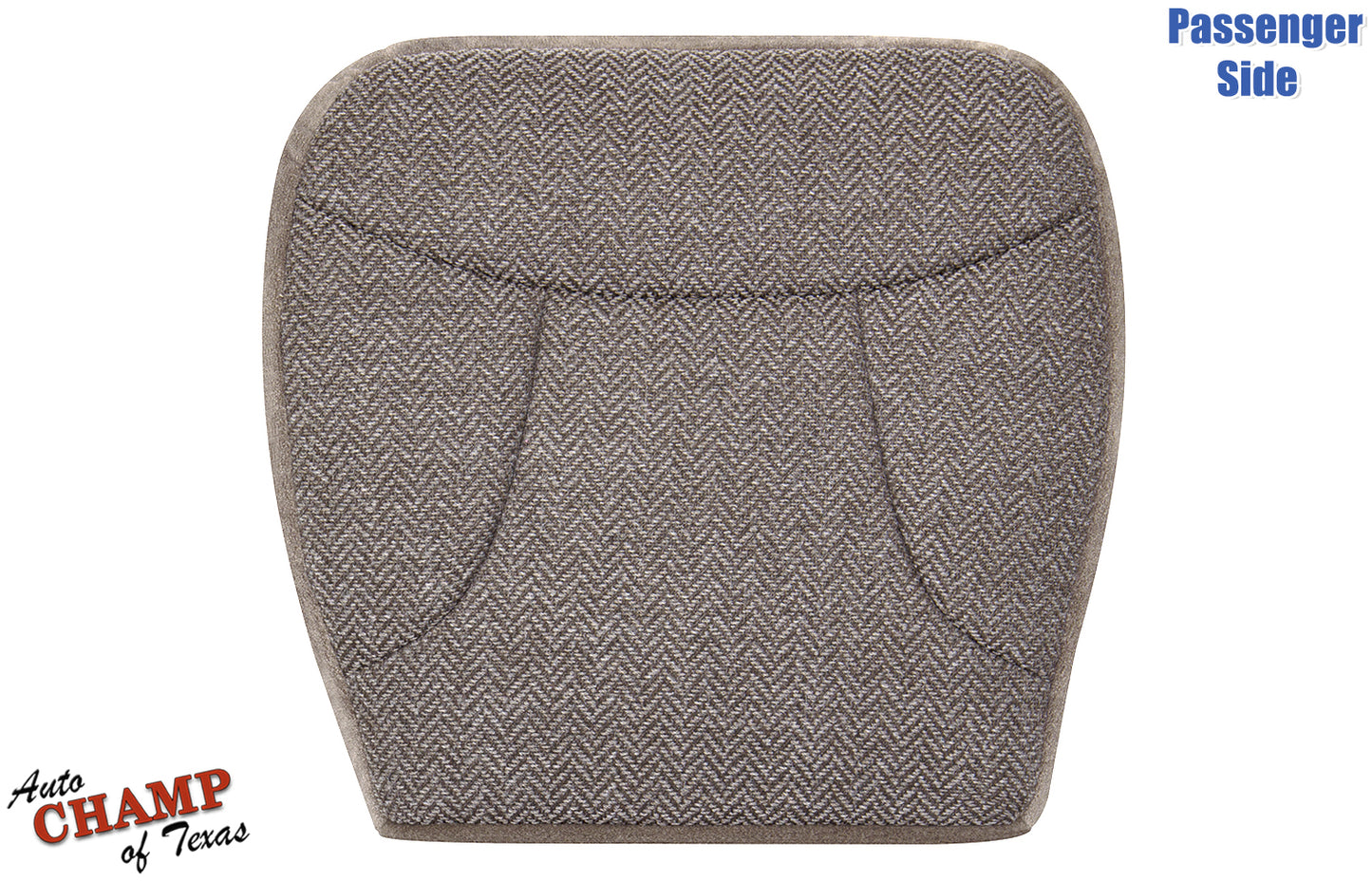 1992-1993 ford bronco xlt passenger side bottom cloth seat cover tan front view