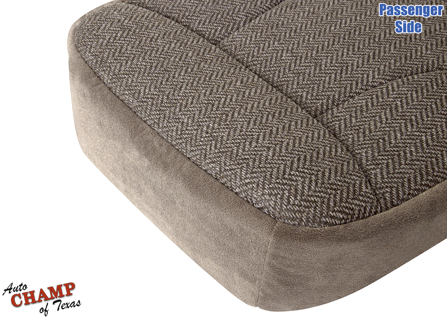 1992-1993 ford bronco xlt passenger side bottom cloth seat cover tan cushion