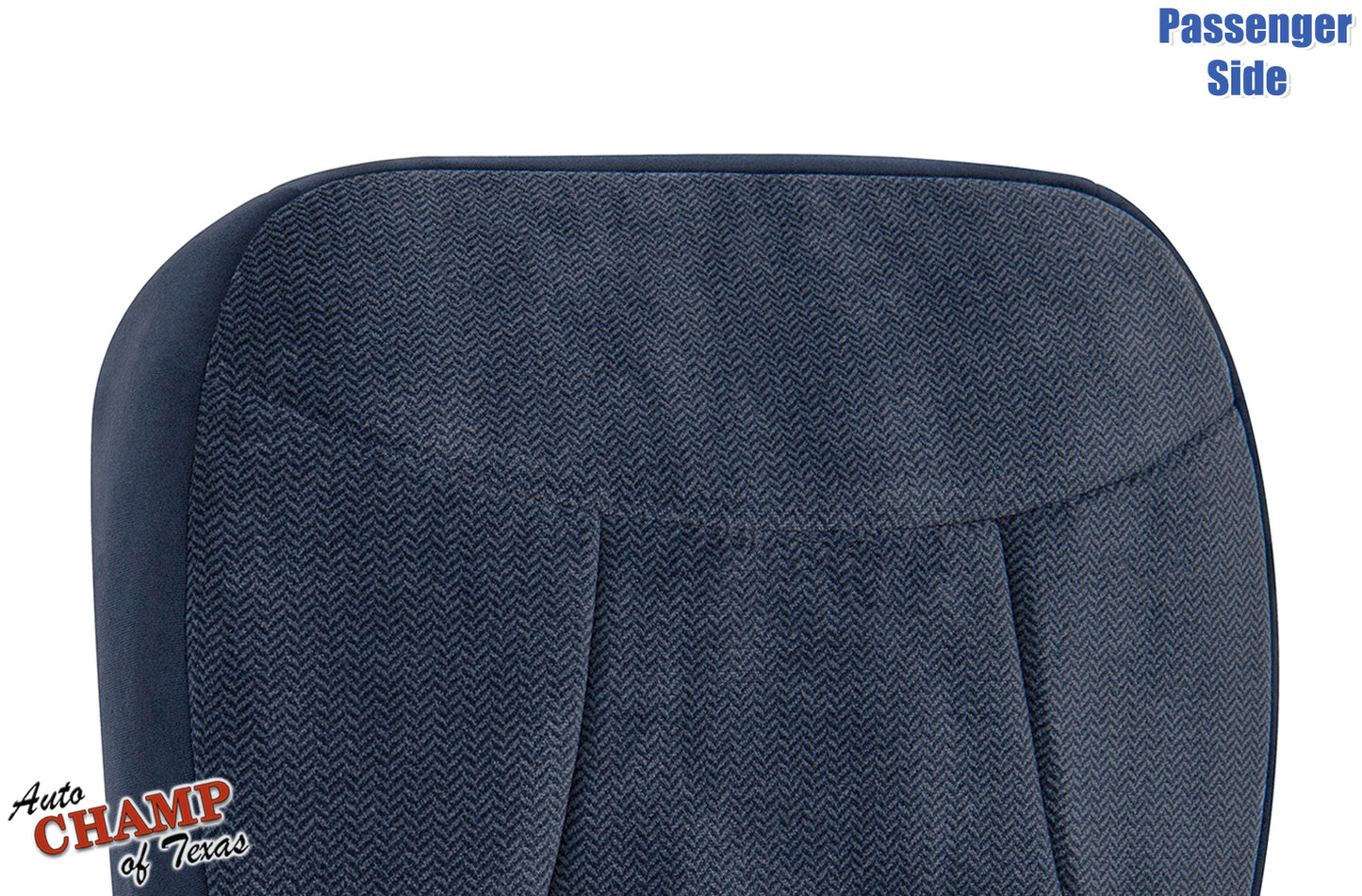 1992-1993 Ford Bronco XLT passenger side bottom replacement seat cover blue cloth