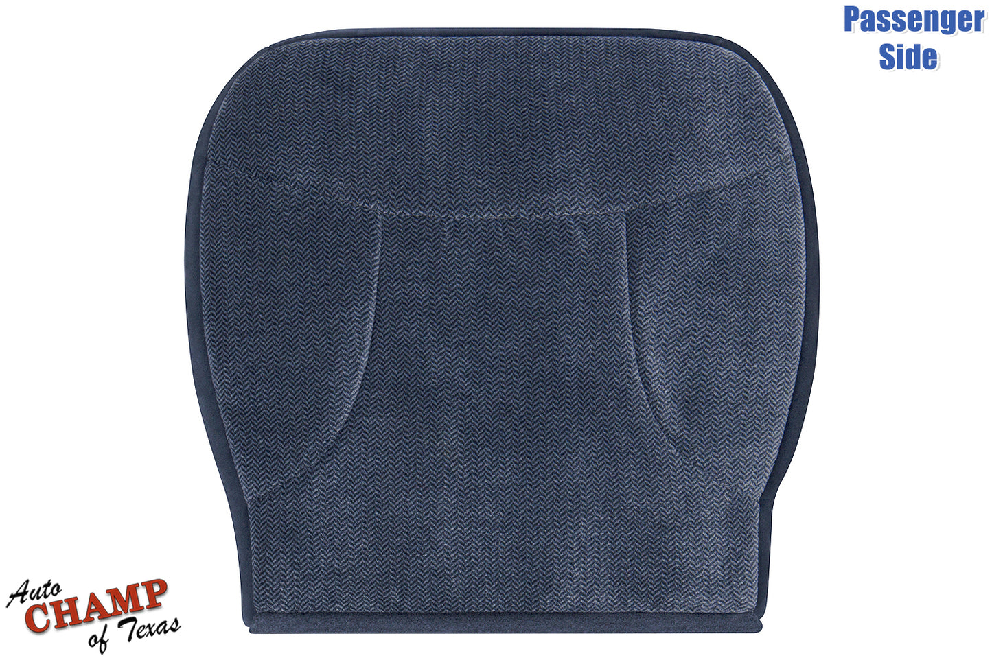 1992-1993 ford bronco xlt passenger side bottom cloth seat cover blue