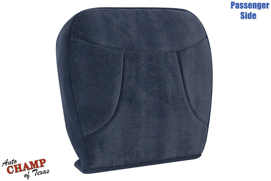 1992-1993 ford bronco xlt passenger side bottom cloth seat cover blue