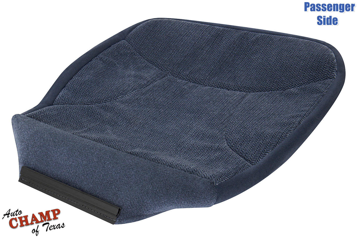 1992-1993 ford bronco xlt passenger side bottom cloth seat cover blue