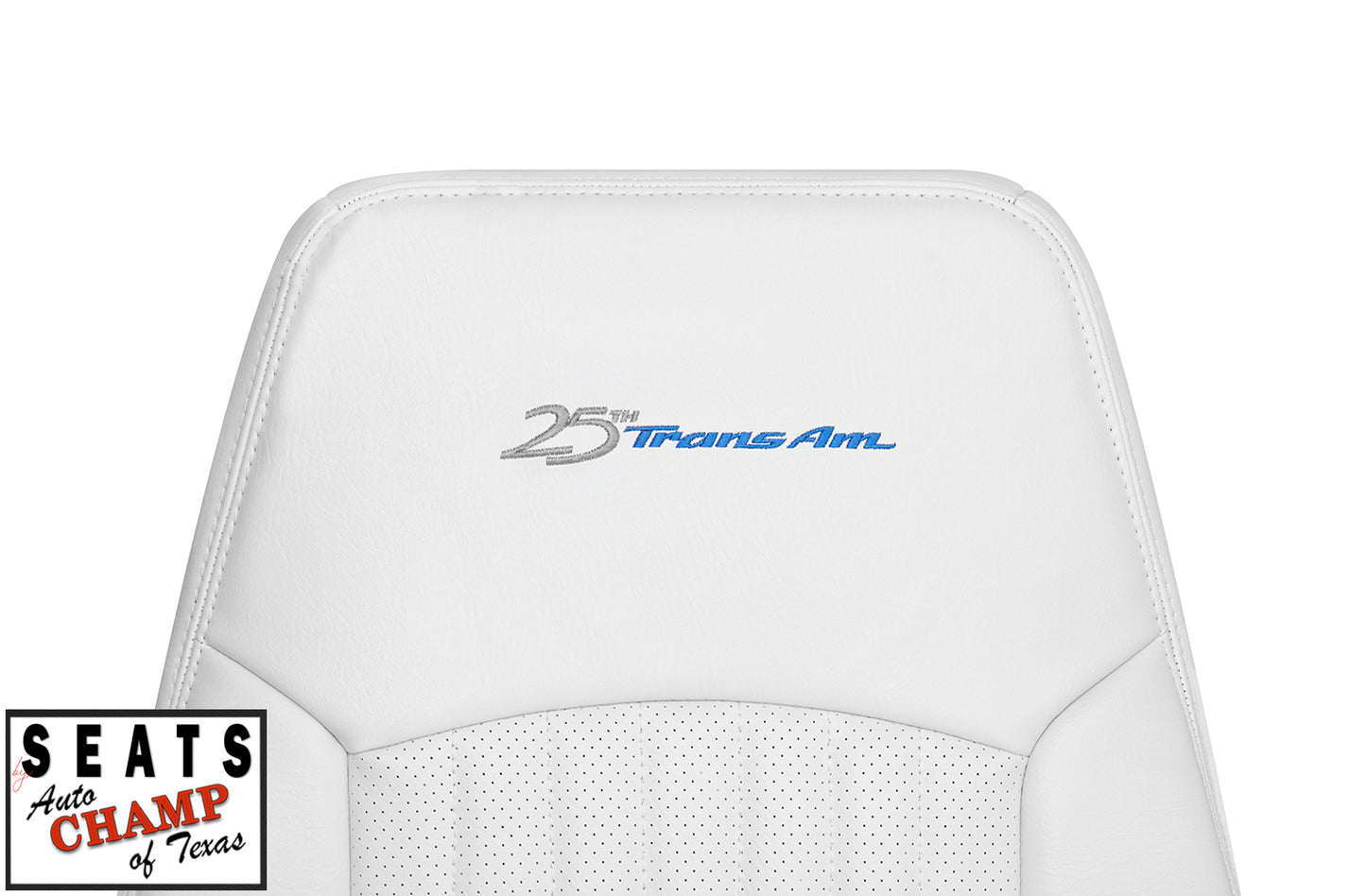 white leather seat skin trans am 1994 lean back