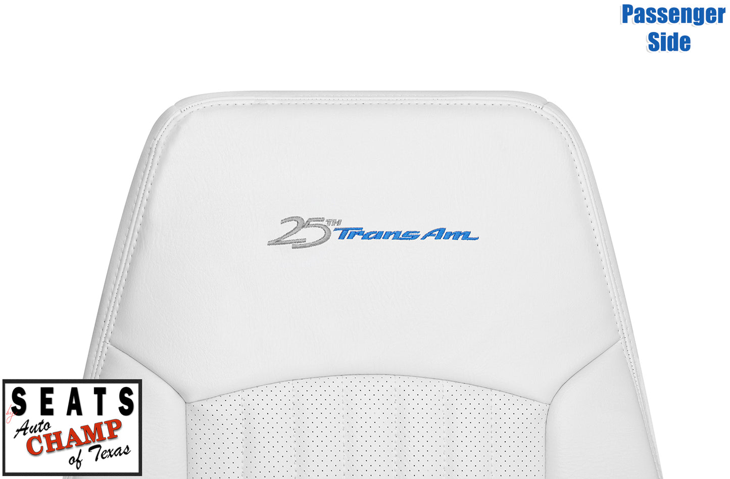 anniversary trans am seat leather cover 1994 white
