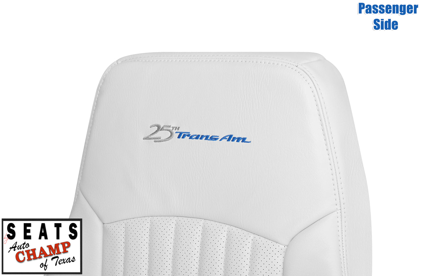 passenger side lean back white seat trans am 1994