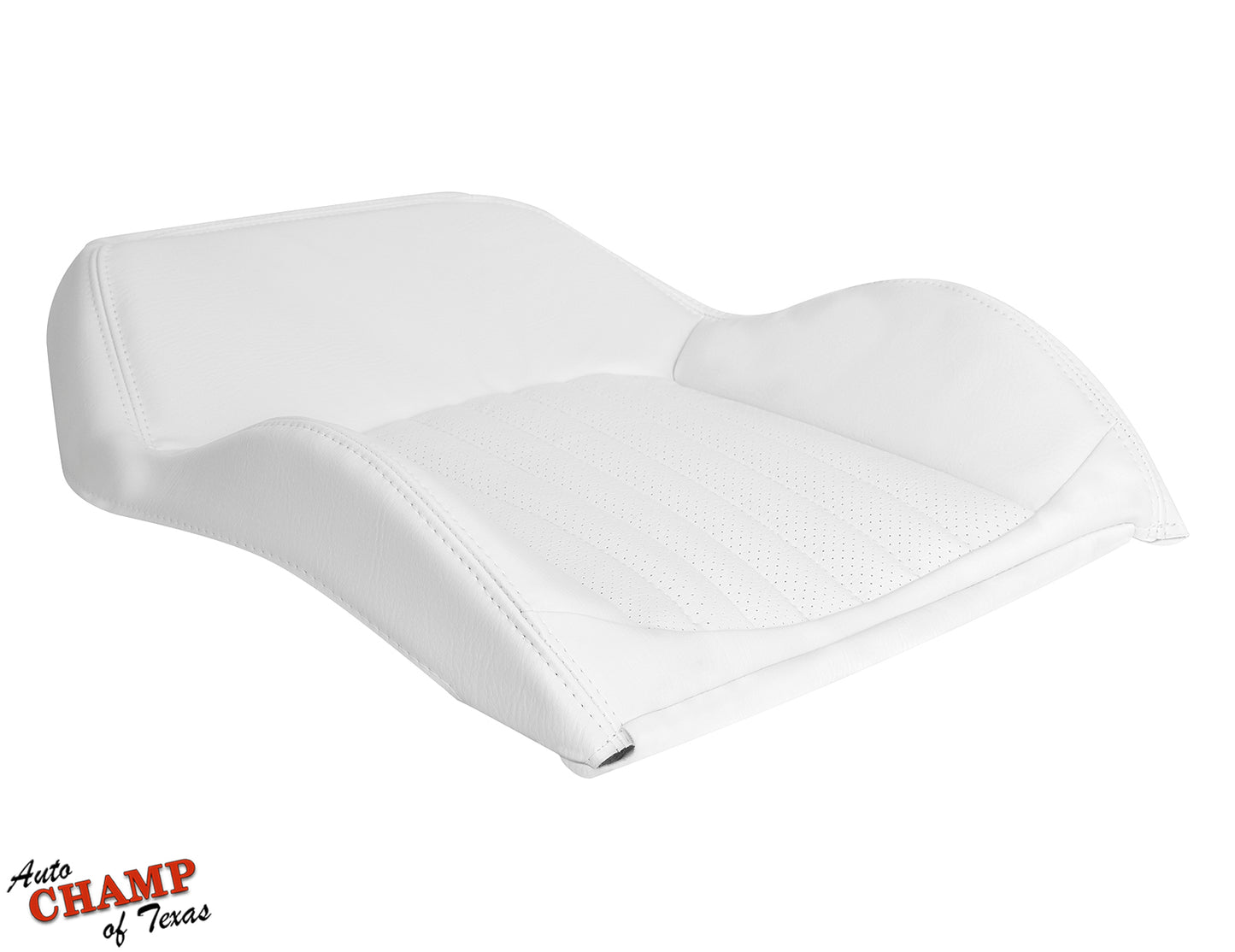white leather trans am lean back seat stitching