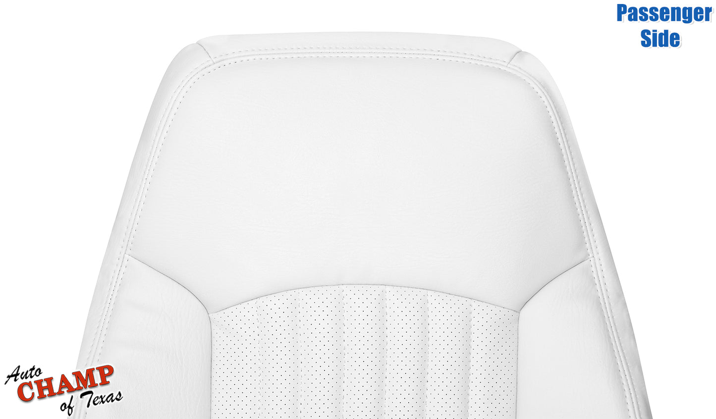 white leather seat back cover trans am 25th anniversary