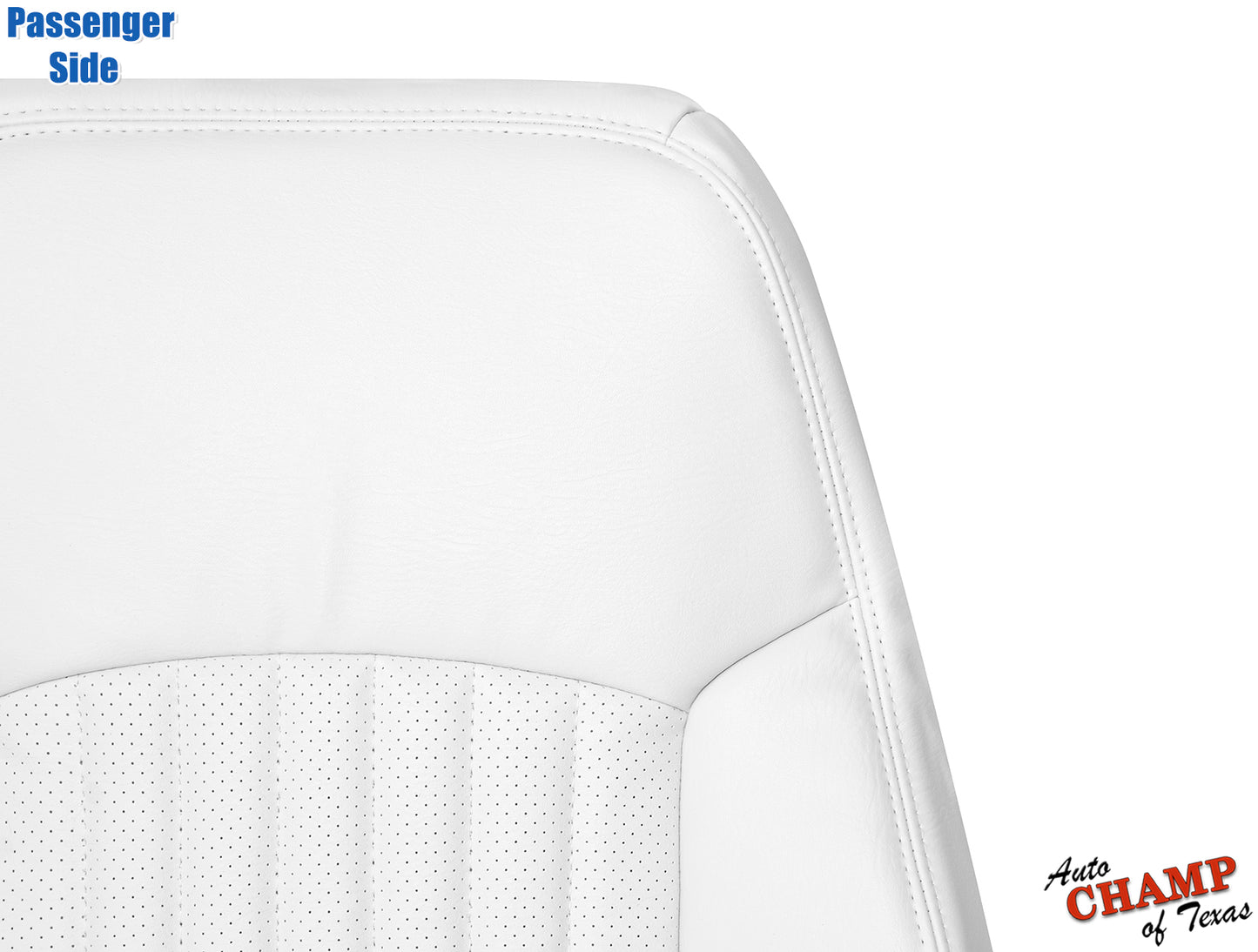 passenger seat back white leather cover trans am 1993